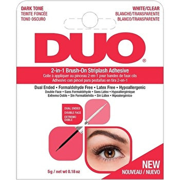 Ardell Duo 2-in-1 Brush-on Striplash Adhesive - Glue For False Eyelashes With A Brush 5 G