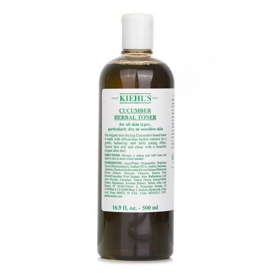 Kiehl's Cucumber Herbal Alcohol-Free Toner - For Dry or Sensitive Skin Types 500ml/16.9oz