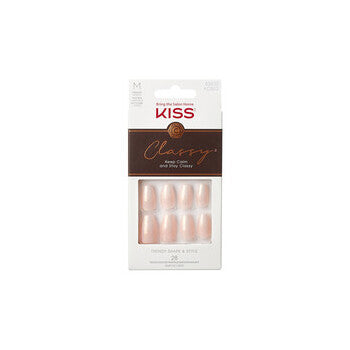 Kiss My Face Classy Nails Cozy Meets Cute Nails ( 28 Pcs )