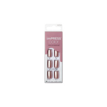 Kiss My Face Impress Color Paralyzed Pink Nails 30 Pcs