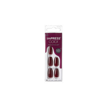Kiss My Face Impress Color Mc Winery In Nyc Nails 30 Pcs