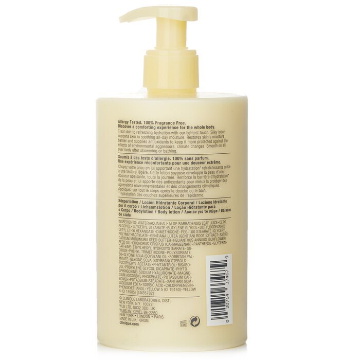 Clinique Deep Comfort Body Lotion 100% Fragrance Free 400ml