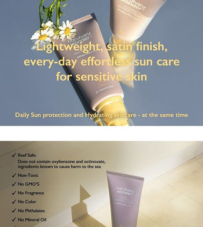 Haruharu Wonder Black Rice Pure Mineral Sunscreen Spf50 50ml