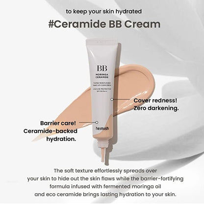 Heimish Moringa Ceramide Bb Cream Spf 30 Pa++ #29 Dark Olive 30ml