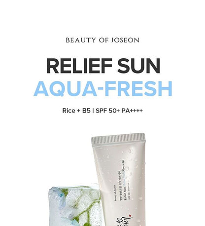 Beauty Of Joseon Relief Sun Aqua-fresh Gel Cream Spf50+ Rice & B5 50ml