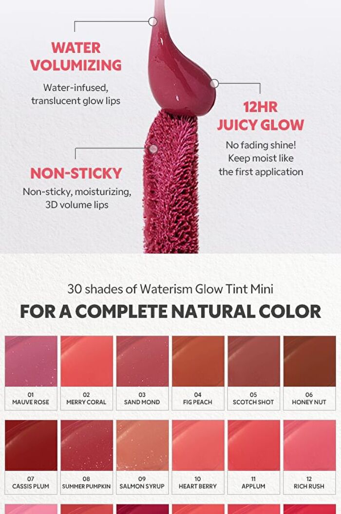 TIRTIR Mini Waterism Glow Tint - # 07 Classis Plum 1.8g