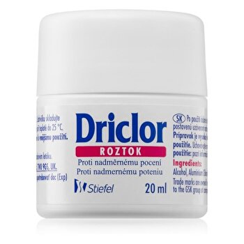 Driclor Antiperspirant Roll-on Proti Nadměrnemu Pocení Solution 20ml 20ml