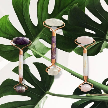 Lammaste Amethyst Facial Roller(Rose Quartz) Fixed Size