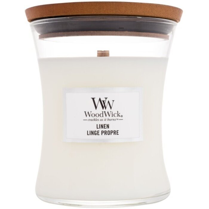 Woodwick Linen Medium Hourglass Candle 0
