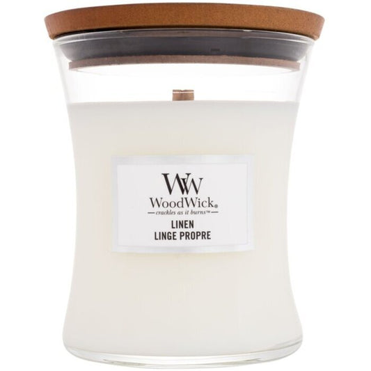 Woodwick Linen Medium Hourglass Candle 0