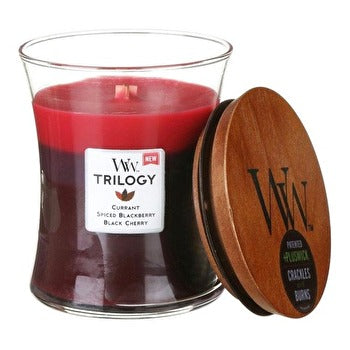 WoodWick Sun Ripened Berries Trilogy Vase (berry Ripening In The Sun) - Scented Candle 609.0g