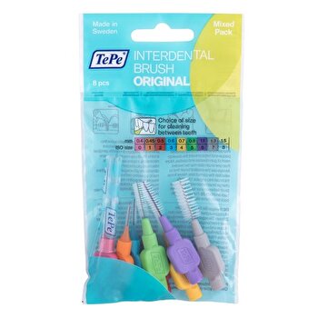 TePe Interdental Brush Original Mixed Pack ( 8 Pcs ) - Mix Of Interdental Brushes