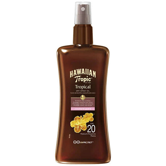 Hawaiian Tropic Protective Dry Spray Oil Spf 20 - Dry Suntan Oil With Spray 200ml