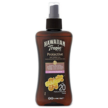 Hawaiian Tropic Protective Dry Spray Oil Spf 20 - Dry Suntan Oil With Spray 200ml