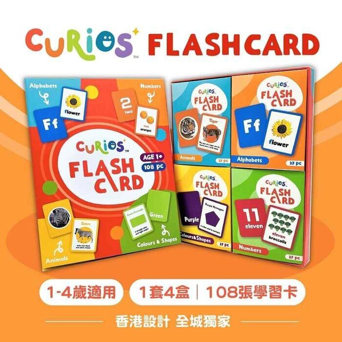 Curios English Flashcard Fixed Size