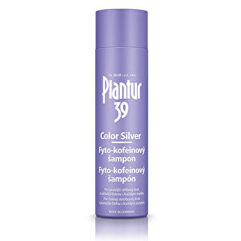 Plantur 39 Color Silver Shampoo - Phyto-caffeine Shampoo Neutralizing Yellow Tones 250ml
