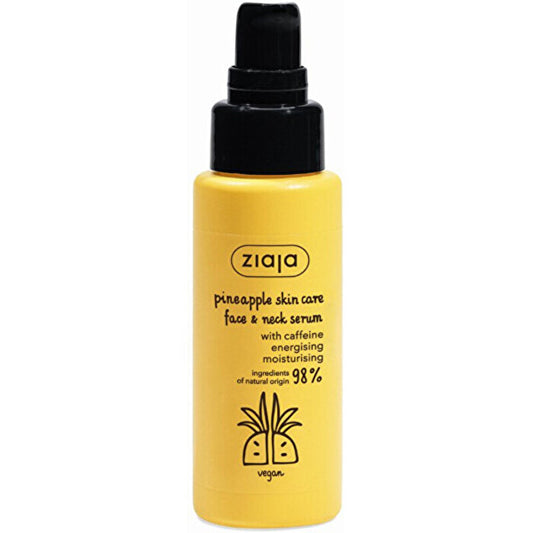 Ziaja Pineapple Caffeine Serum - Energizing And Moisturizing Skin Serum 50ml