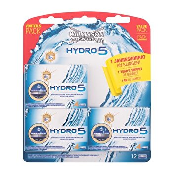 Wilkinson Sword Hydro 5 ( 12 Pcs ) - Replacement Blades With Gel Pads