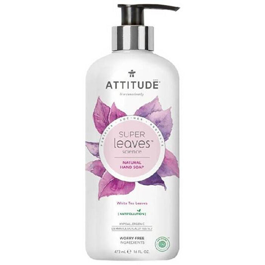 Attitude Přírodní Mýdlo Na Ruce Super Leaves S Detoxikačním účinkem - čajove Listy 473ml