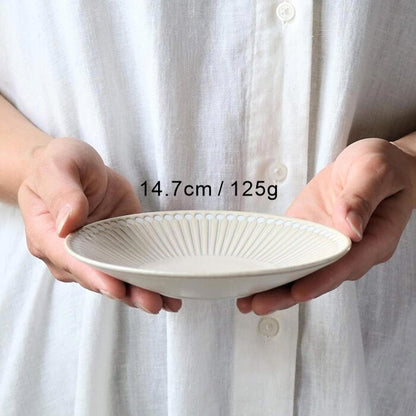 Minoro Touki Minoyaki Ultra Light 14.7CM Ceramic Dish (Beige)- # Beige