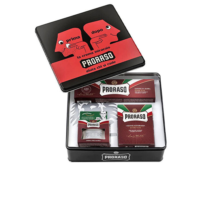 Proraso Red After Shaving Set - Hard Beard Gift Set 350ml
