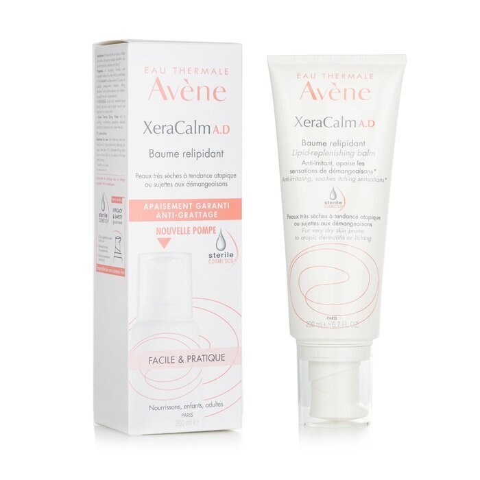 Avene XeraCalm A.D Lipid-Replenishing Balm - For Very Dry Skin Prone to Atopic Dermatitis or Itching(Random Packaging) 200ml/6.76oz