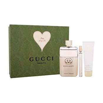 Gucci Guilty Pour Femme Gift Set Eau De Parfum 90ml Body Lotion 50ml And Mini Eau De Parfum 10ml 90ml