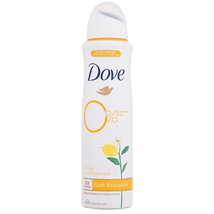 Dove 0% Alu Citrus & Peach 48h Deodorant 150ml