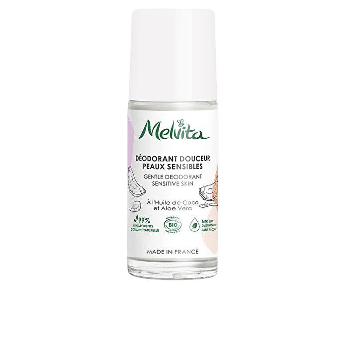 Melvita Gentle Roll On Deodorant for Sensitive Skin 50ml