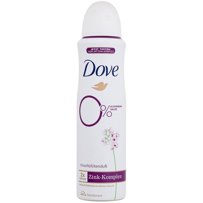 Dove 0% Alu Cherry Blossom 48h Deodorant 150ml