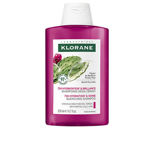 Klorane 72h Hydration & Shine Quenching Shampoo - Šampon S Opuncií 200ml