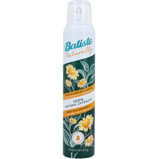 Batiste Naturally Green Tea & Chamomile Dry Shampoo 200ml