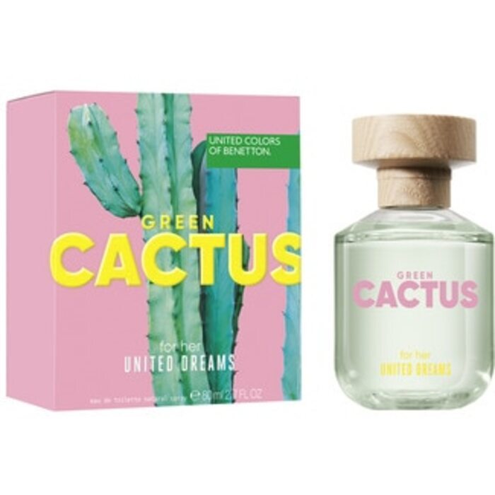 Benetton United Dreams Green Cactus Eau De Toilette 80ml