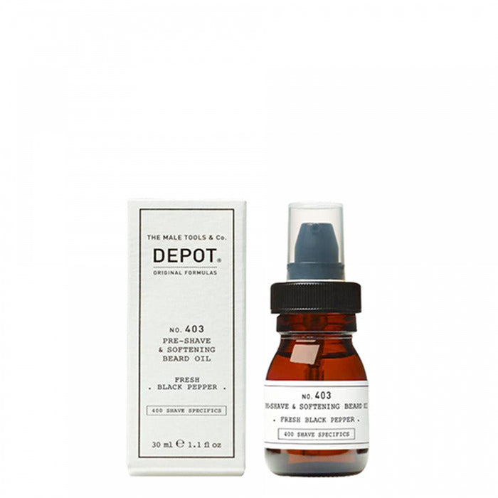 Depot No. 403 Pre-shave & Softening Beard Oil Fresh Black Pepper 30ml