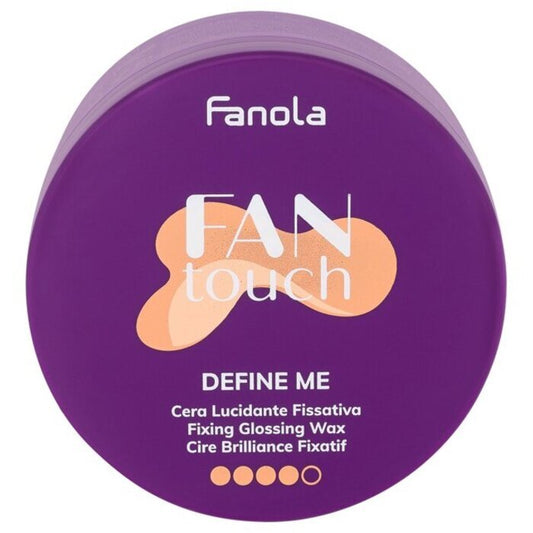 Fanola Fan Touch Define Me Wax - Lesklý Fixační Vosk Na Vlasy 100ml