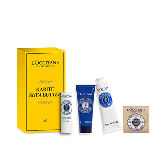 L'occitane Shea Butter Giftset Body Cream 20ml/hand Cream 30ml/soap 50g/lip Balm 4 5g 104.5ml