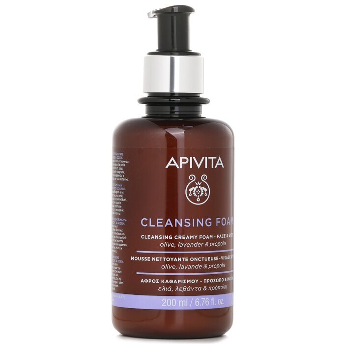 Apivita Cleansing Foam With Olive & Lavender For Face & Eyes 200ml/6.8oz