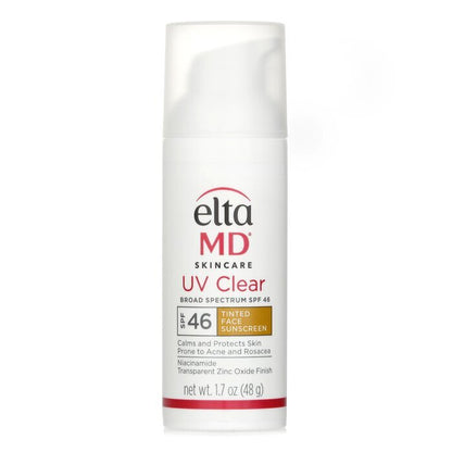 EltaMD UV Clear Facial Sunscreen SPF 46 - For Skin Types Prone To Acne, Rosacea & Hyperpigmentation - Tinted(Random Packaging) 48g/1.7oz
