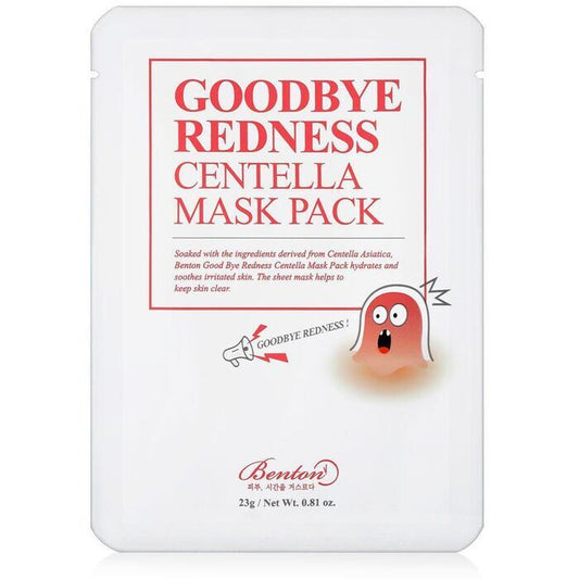 Benton Goodbye Redness Centella Cica Mask Pack - Zklidňující Plátýnková Maska Pro Problematickou Pleť Akne 23.0g