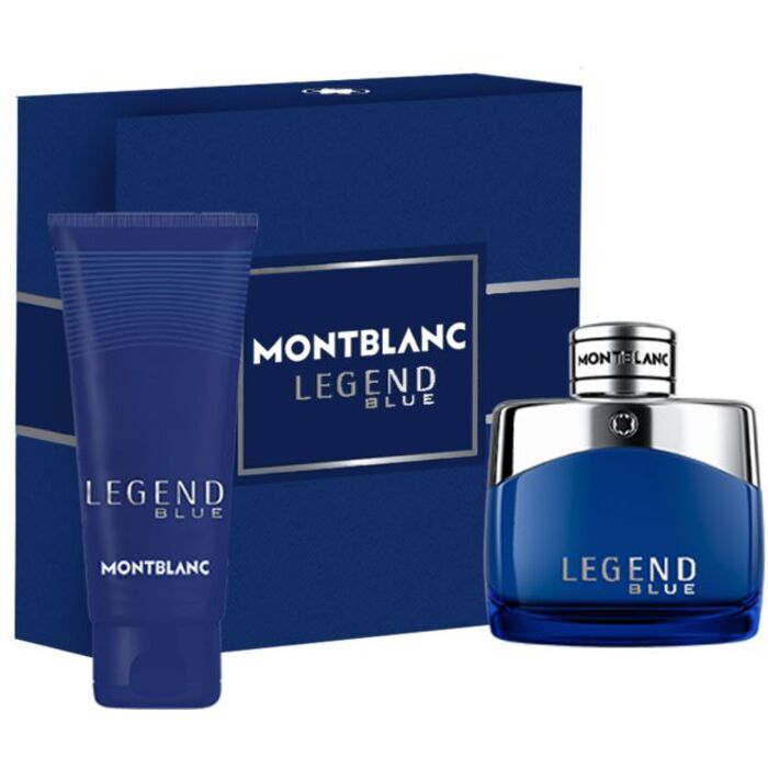 Mont Blanc Legend Blue Gift Set Eau De Parfum 50ml And Shower Gel 100ml 60ml
