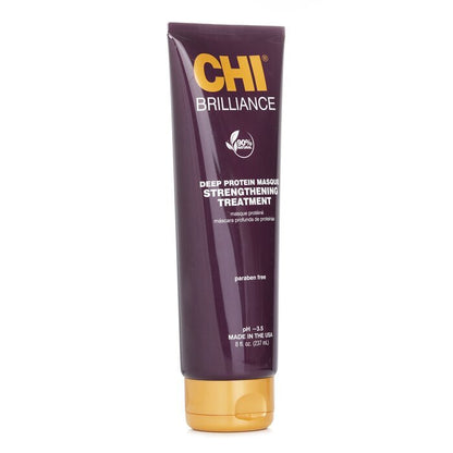CHI Deep Brilliance Olive & Monoi Deep Protein Masque Strengthening Treatment 237ml/8oz