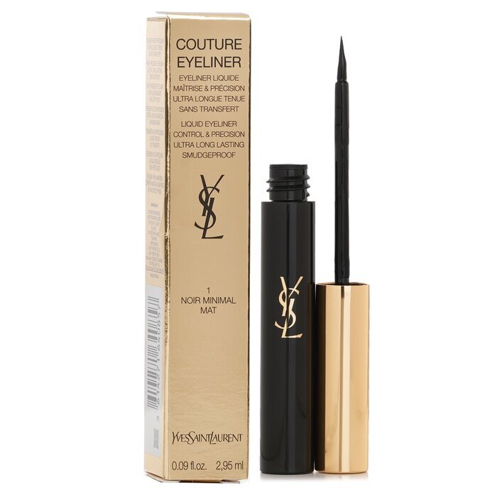 Ysl Couture Eyeliner Liquid Eyeliner #01 Noir Minimal Mat 2.95ml