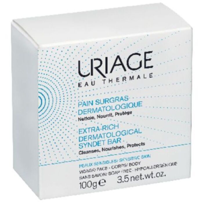 Uriage Eau Thermale Extra-rich Dermatological Syndet Bar - Face 102ml