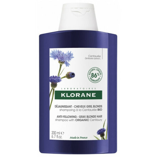 Klorane Chrpa Bio Shampoo - Šampon Neutralizující žlute Tóny 400ml