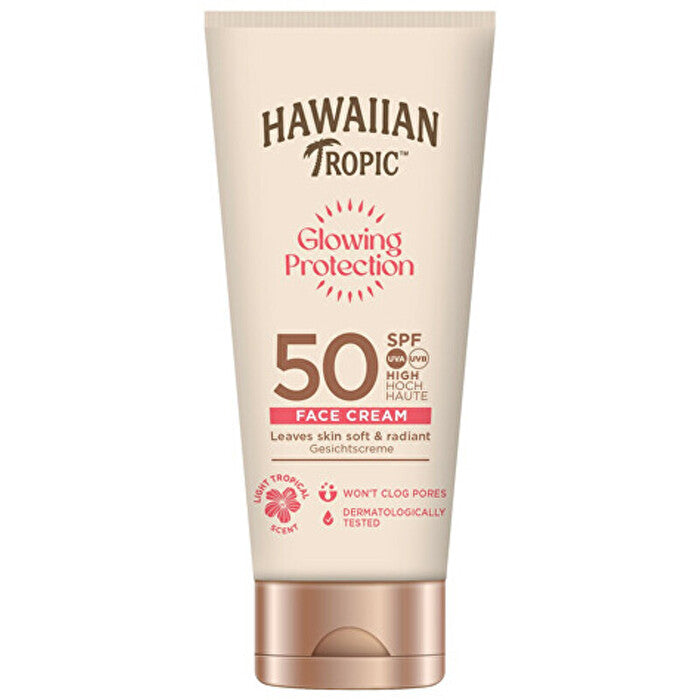 Hawaiian Tropic Glowing Protection Face Cream Spf 50 50ml