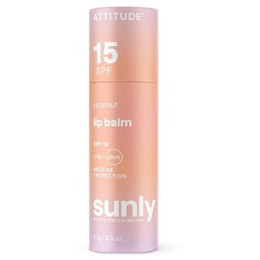 Attitude Lip Balm Spf 15 - Minerální Ochranný Balzám Na Rty S Vůní Kokosu 8.5g