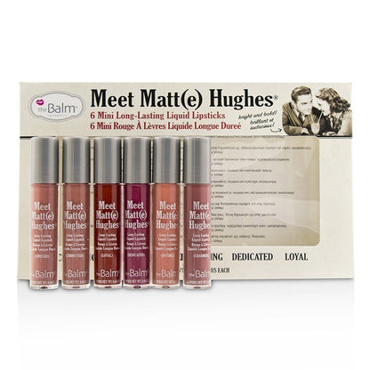 TheBalm Meet Matt(e) Hughes 6 Mini Long Lasting Liquid Lipsticks Kit - Vol.1 6x1.2ml/0.04oz