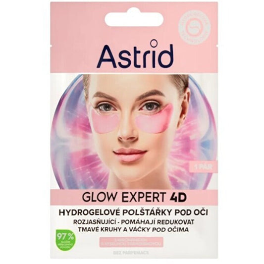 Astrid Glow Expert 4d - Rozjasňující Hydrogelove Polštářky Pod Oči S Niacinamidem