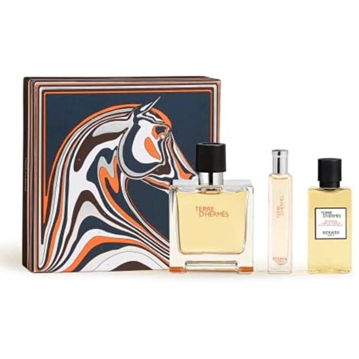 Hermes Terre D´hermes Pure Perfume Dárková Sada Parfum 75ml Sprchový Gel 40ml A Miniaturka Pure Perfume 15ml 75ml