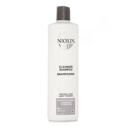 Nioxin Derma Purifying System 1 Cleanser Shampoo (Natural Hair, Light Thinning)(Random Packaging) 500ml/16.9oz